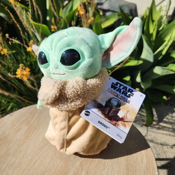 NEW Mattel Star Wars Grogu Plush 8" Mandalorian Disney Toy Baby Yoda Plushie - Picture 12 of 14
